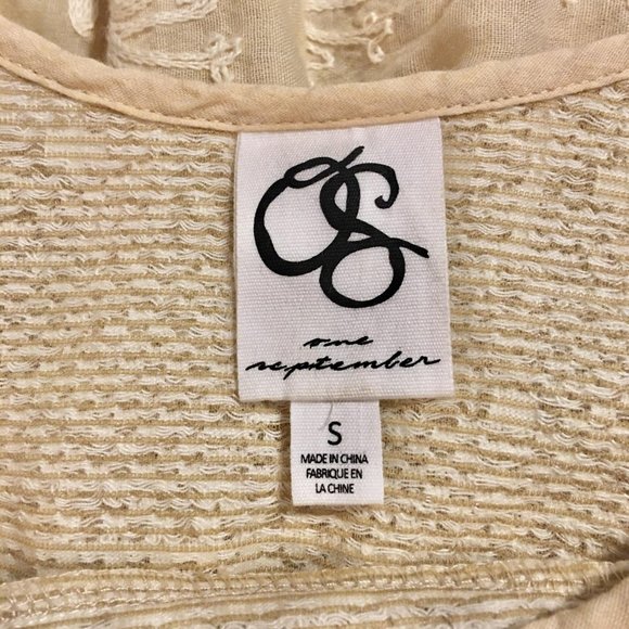 One September Embroidered Peplum Top - Small - Picture 6 of 6